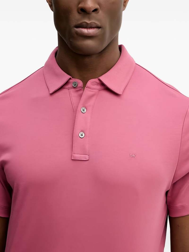 buttoned short-sleeve polo shirt 4
