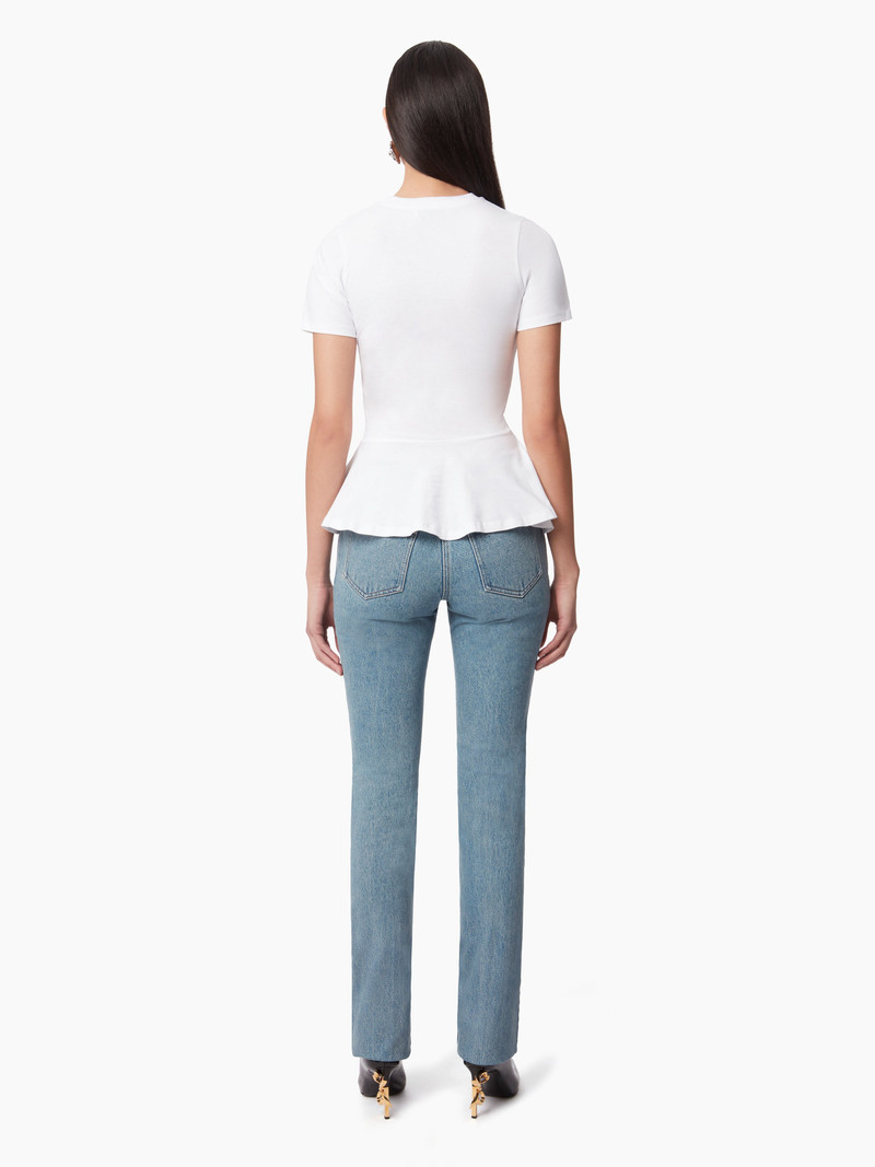 PEPLUM T-SHIRT WITH BOW DETAIL 4