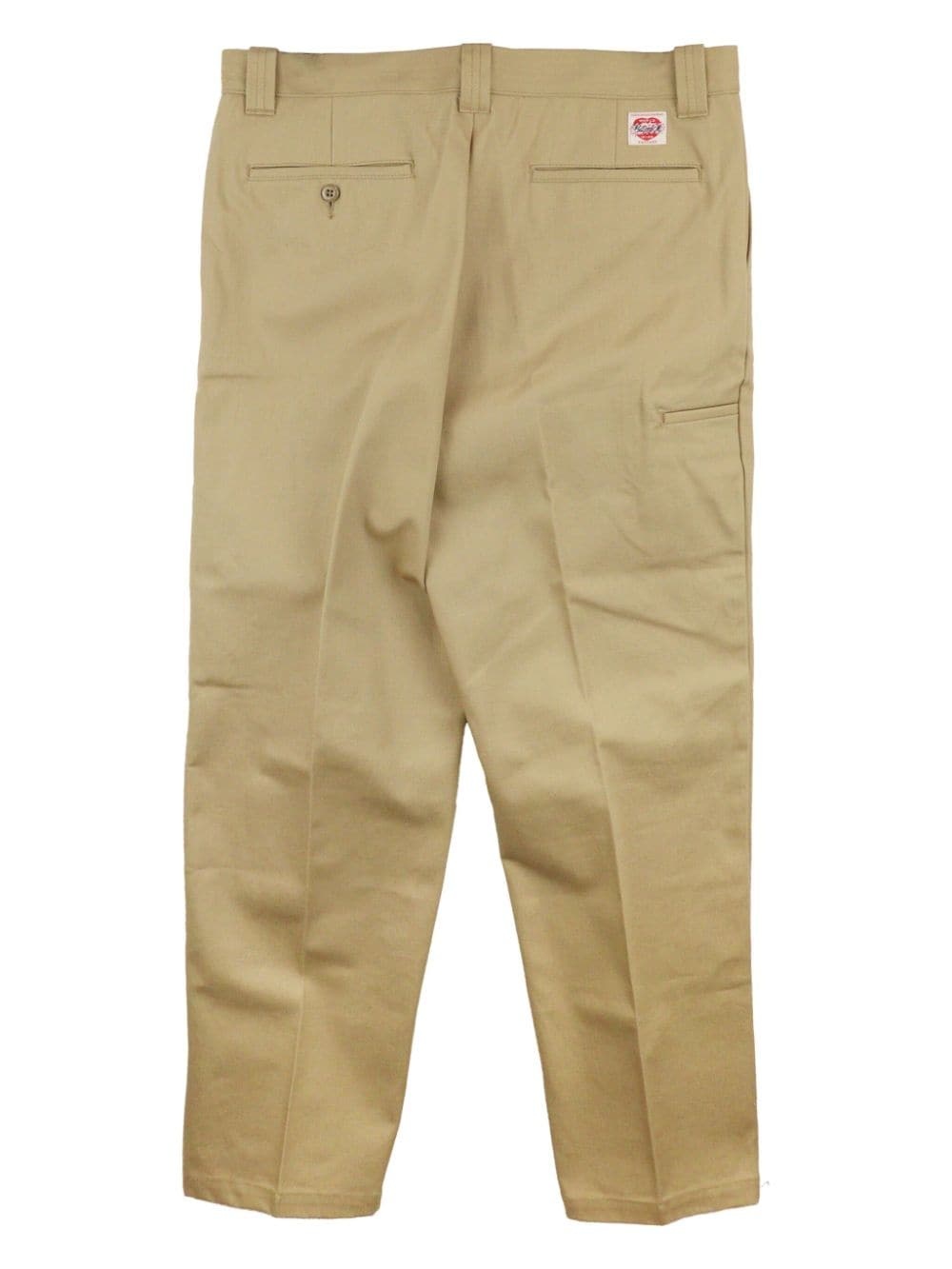 logo-patch cotton chinos - 2