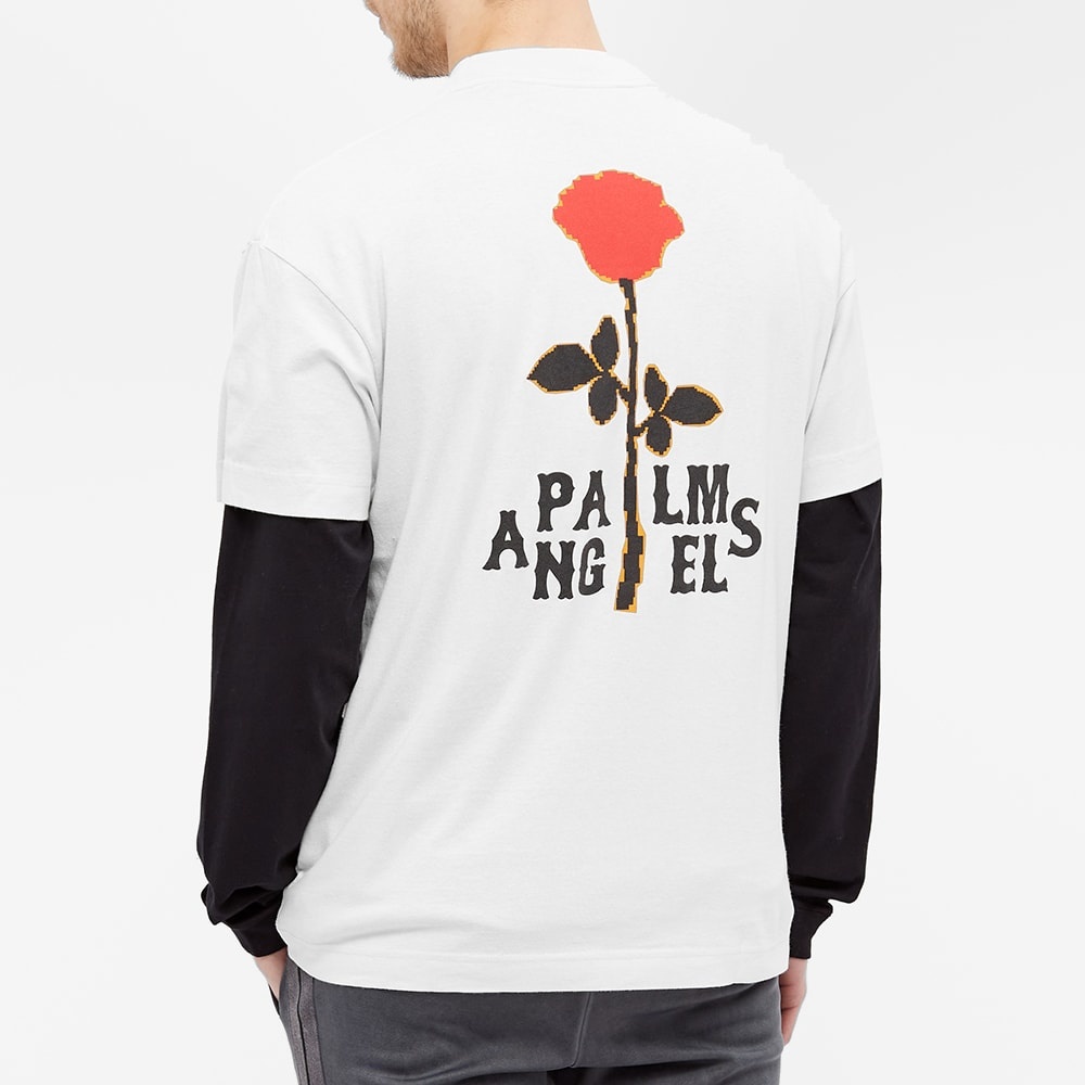 Palm Angels Rose Back Print Tee - 9