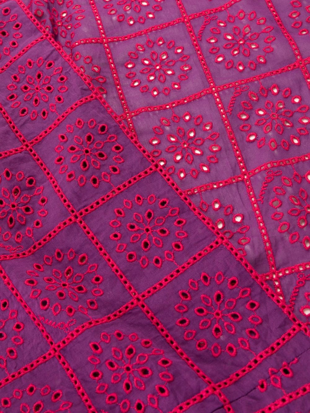 Broderie-Anglaise strap dress - 6