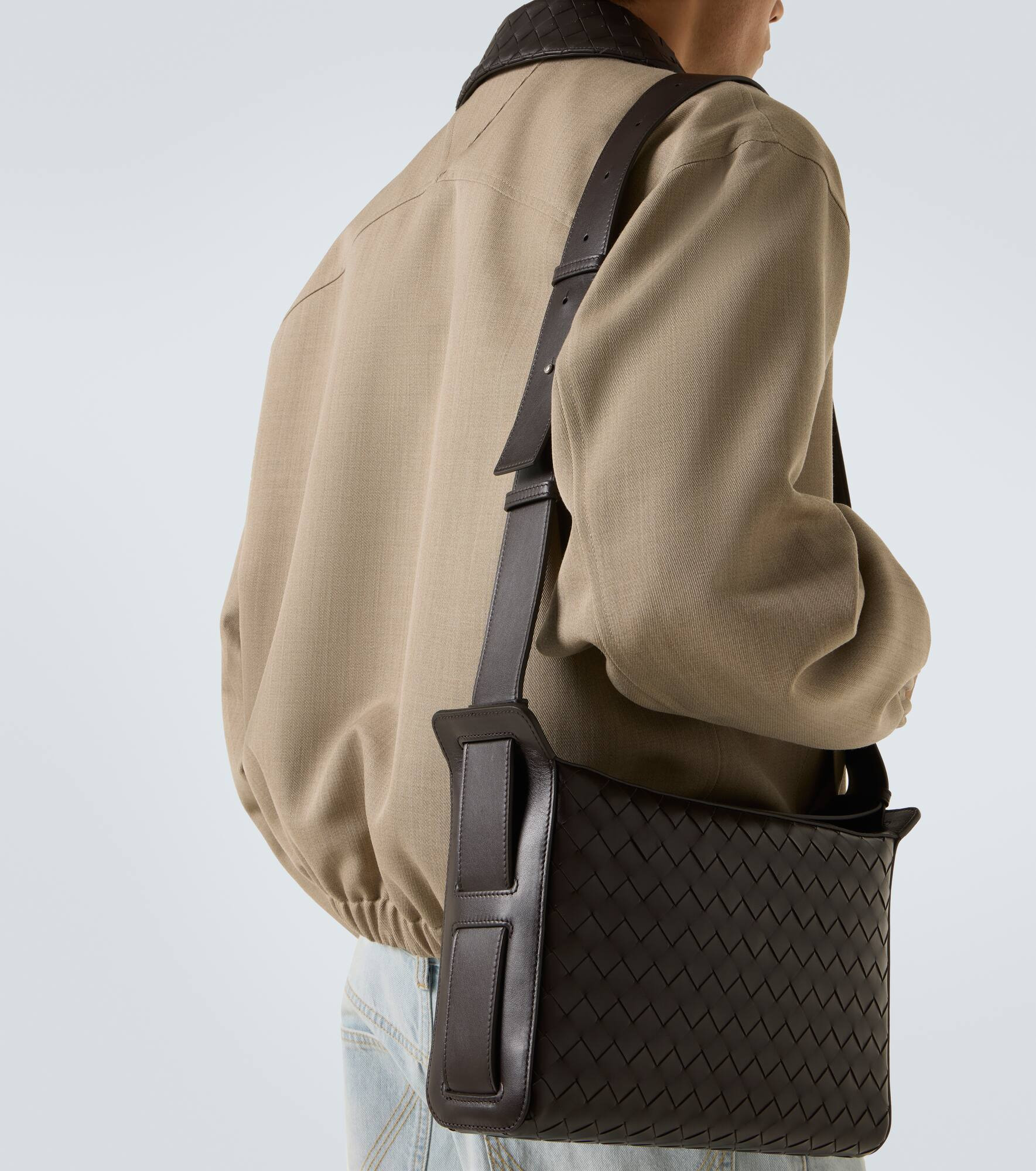 Tribeca Intrecciato leather crossbody bag - 3