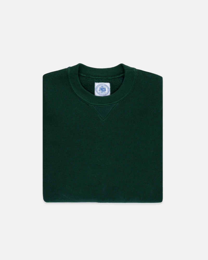 J. PRESS MADE-IN-USA GREEN HEAVYWEIGHT SWEATSHIRT outlook