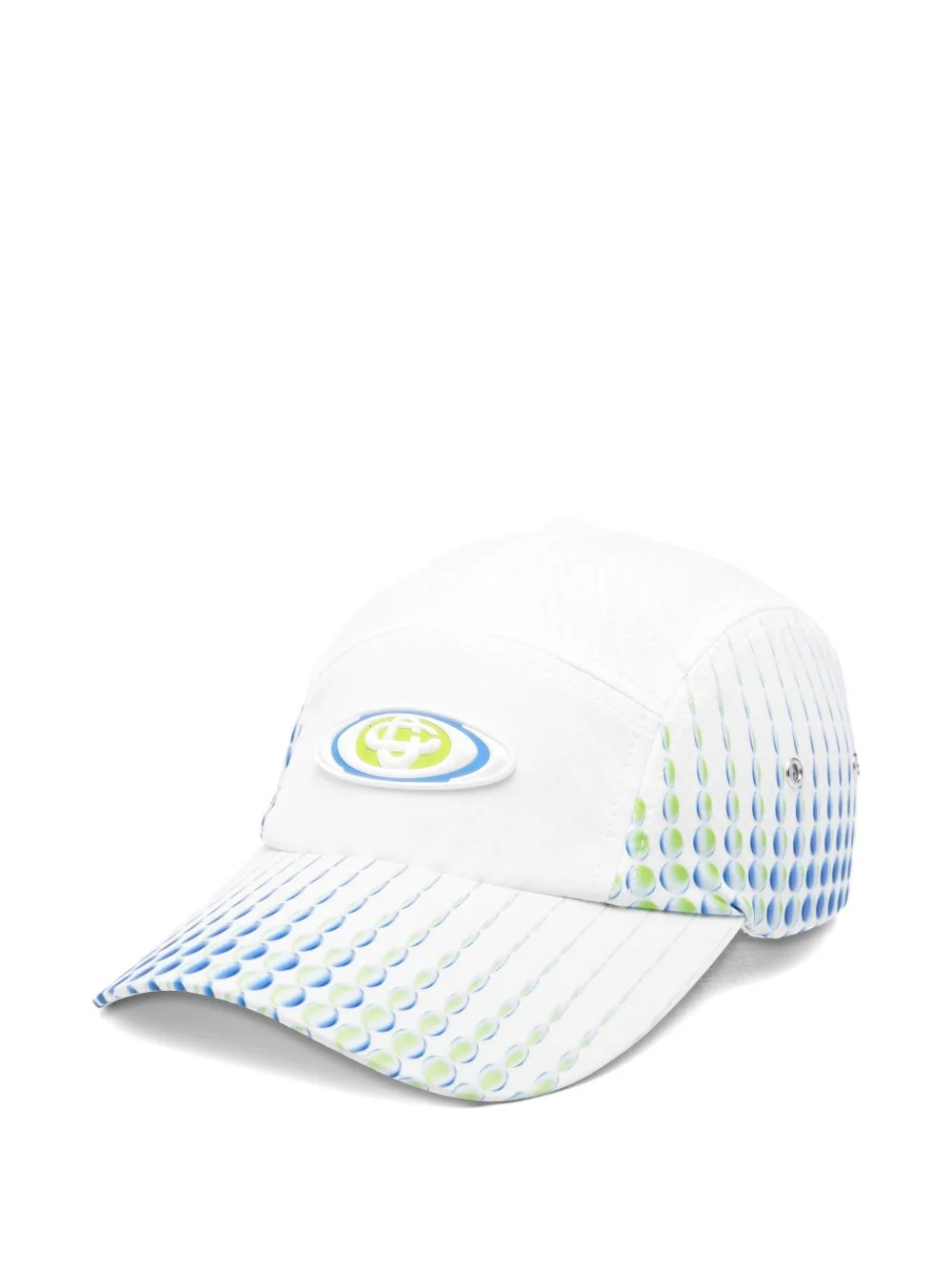 logo-appliqué patterned baseball cap - 1