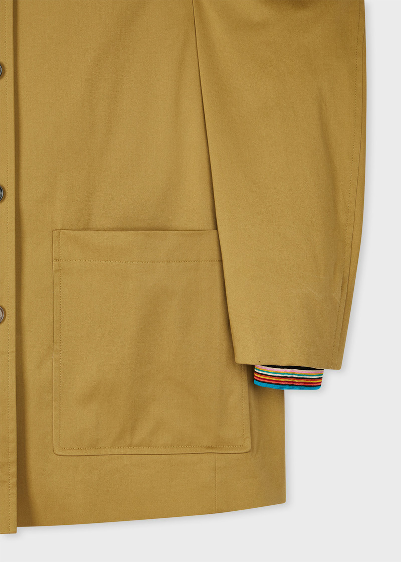 Women's Khaki Cotton-Blend Work Jacket With Detachable Gilet 3
