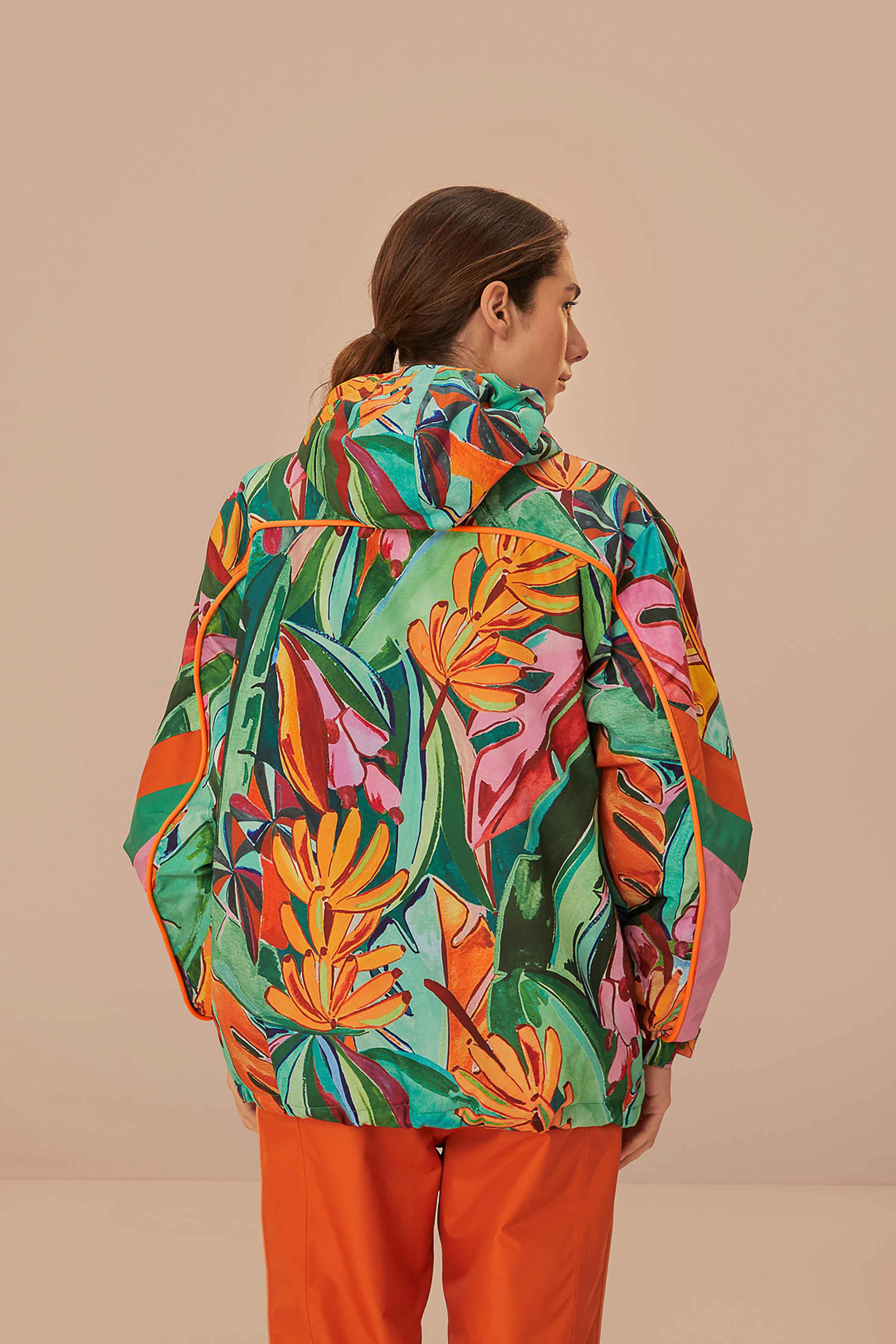 Multicolor Banana Leaves Ski Jacket - 5