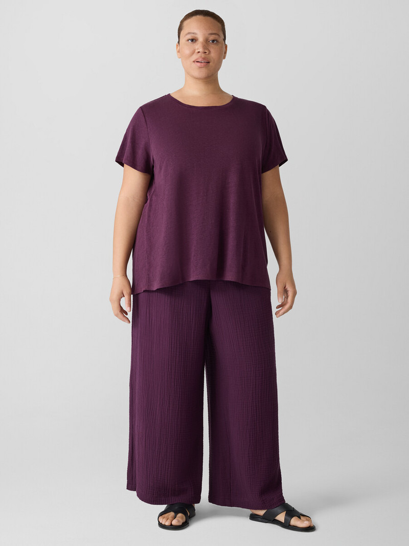 Organic Linen Jersey Crew Neck Tee 6
