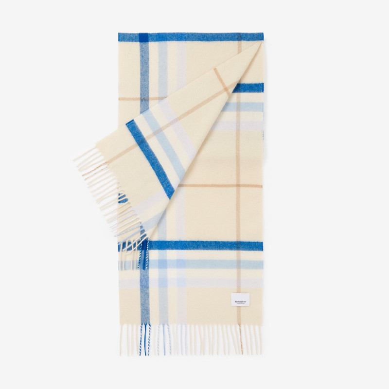 Exaggerated Check Cashmere Scarf 3