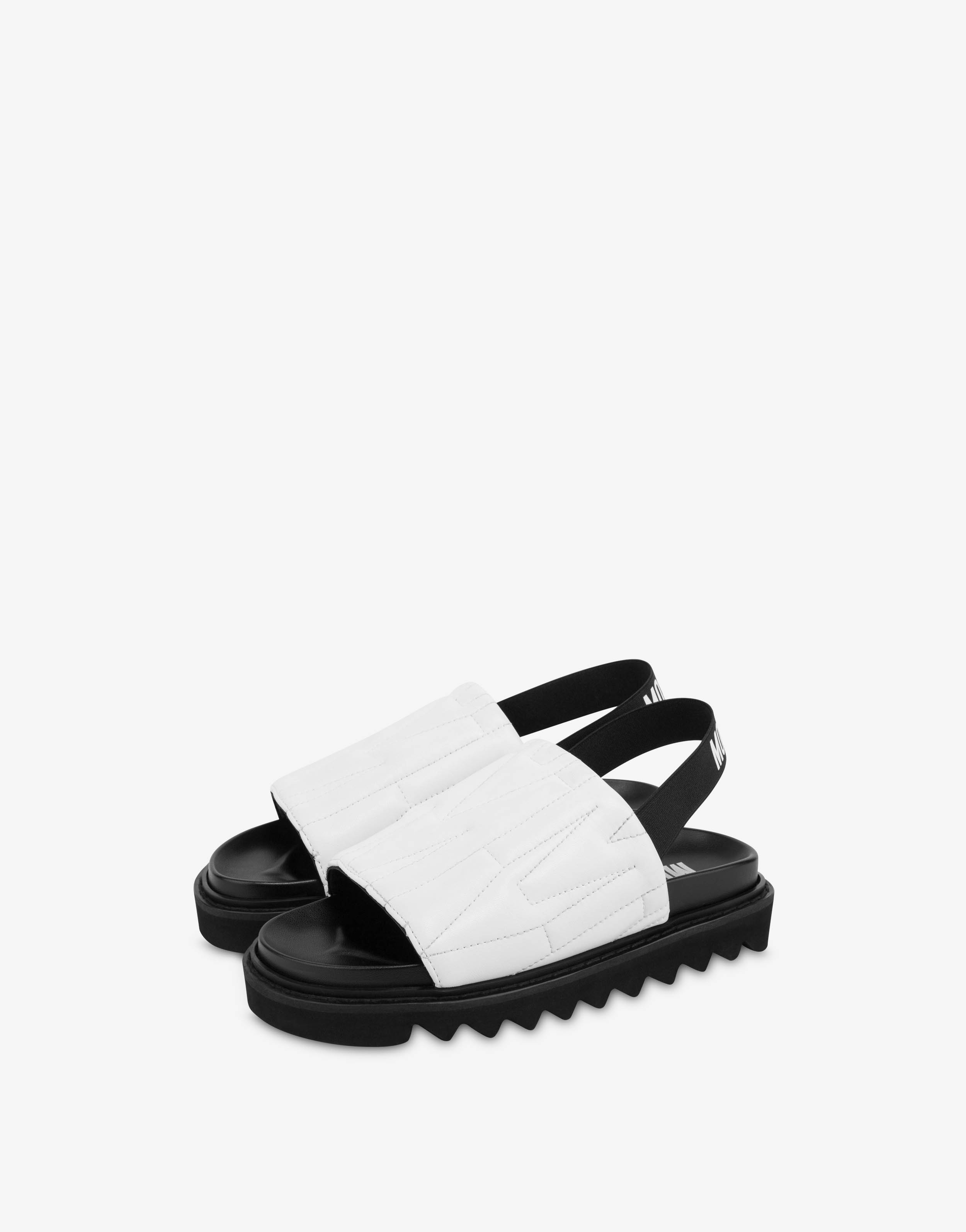 M QUILTED NAPPA LEATHER SANDALS - 1