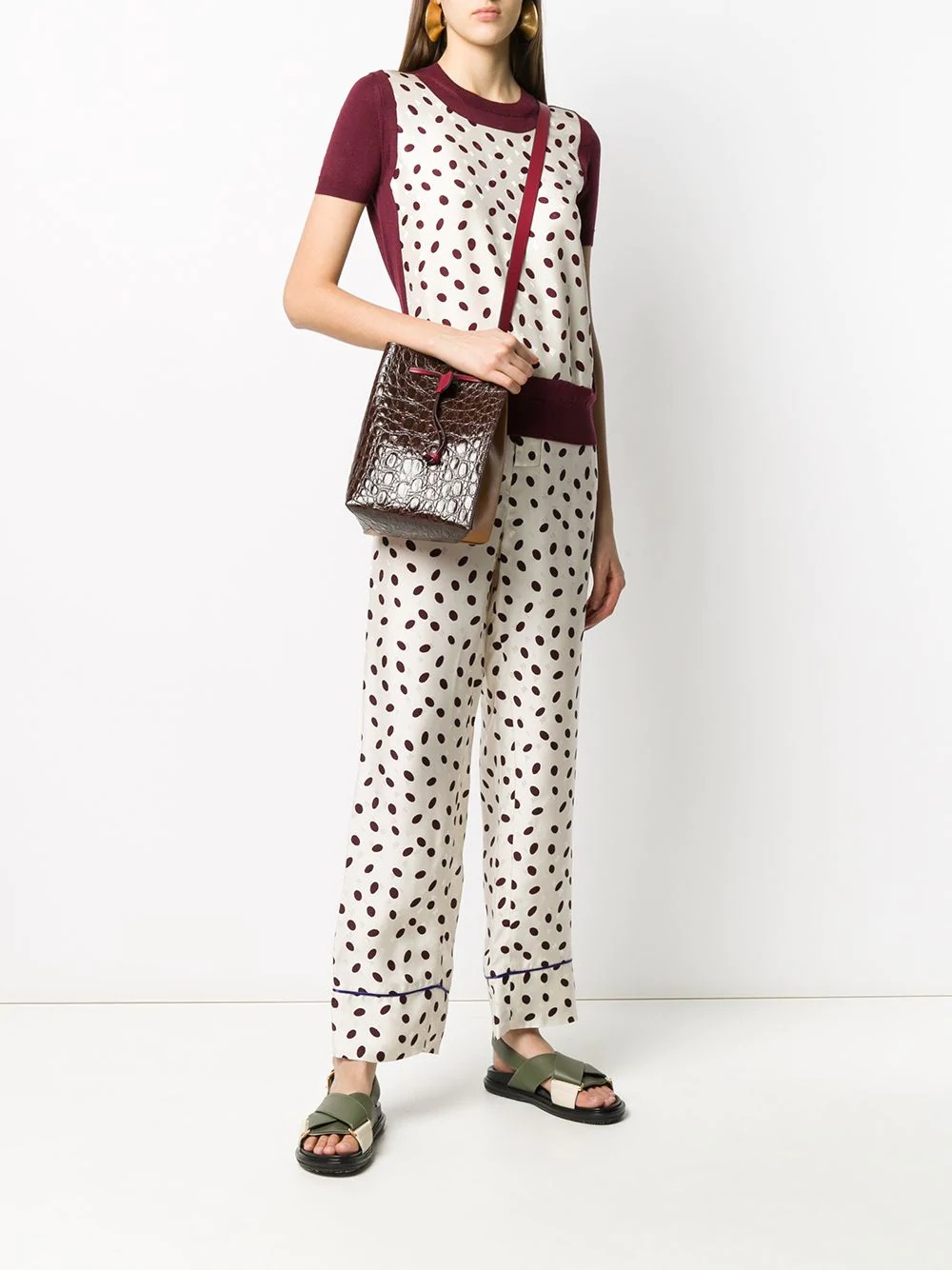 polka-dot palazzo pants - 2