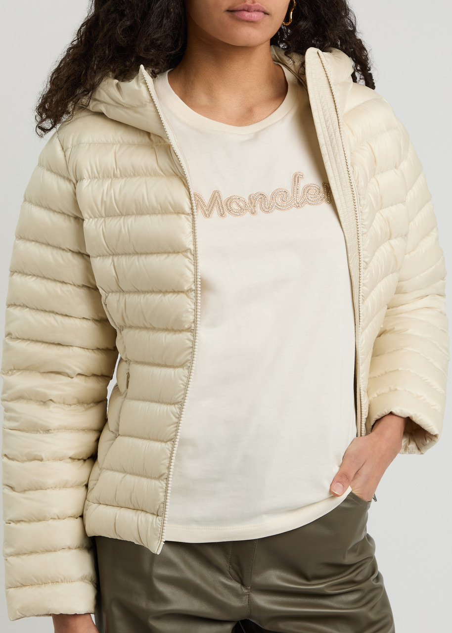 Moncler Logo-embroidered Beaded Cotton T-shirt - 5