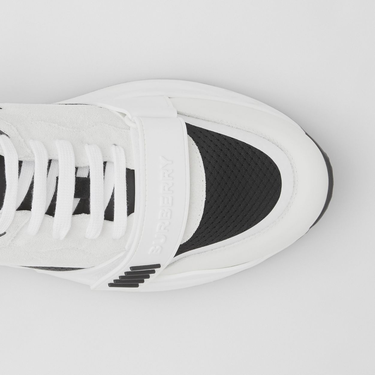 Mesh, Suede and Vintage Check Cotton Sneakers - 2