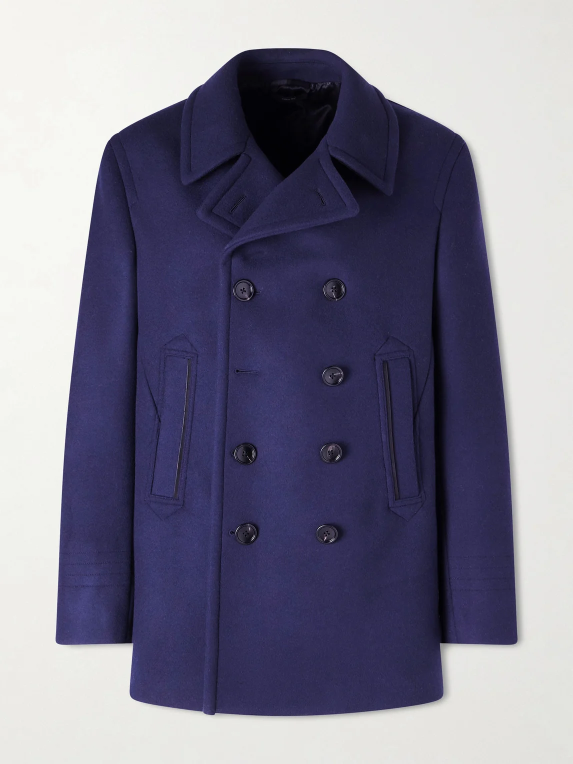 Double-Breasted Wool Coat - 1