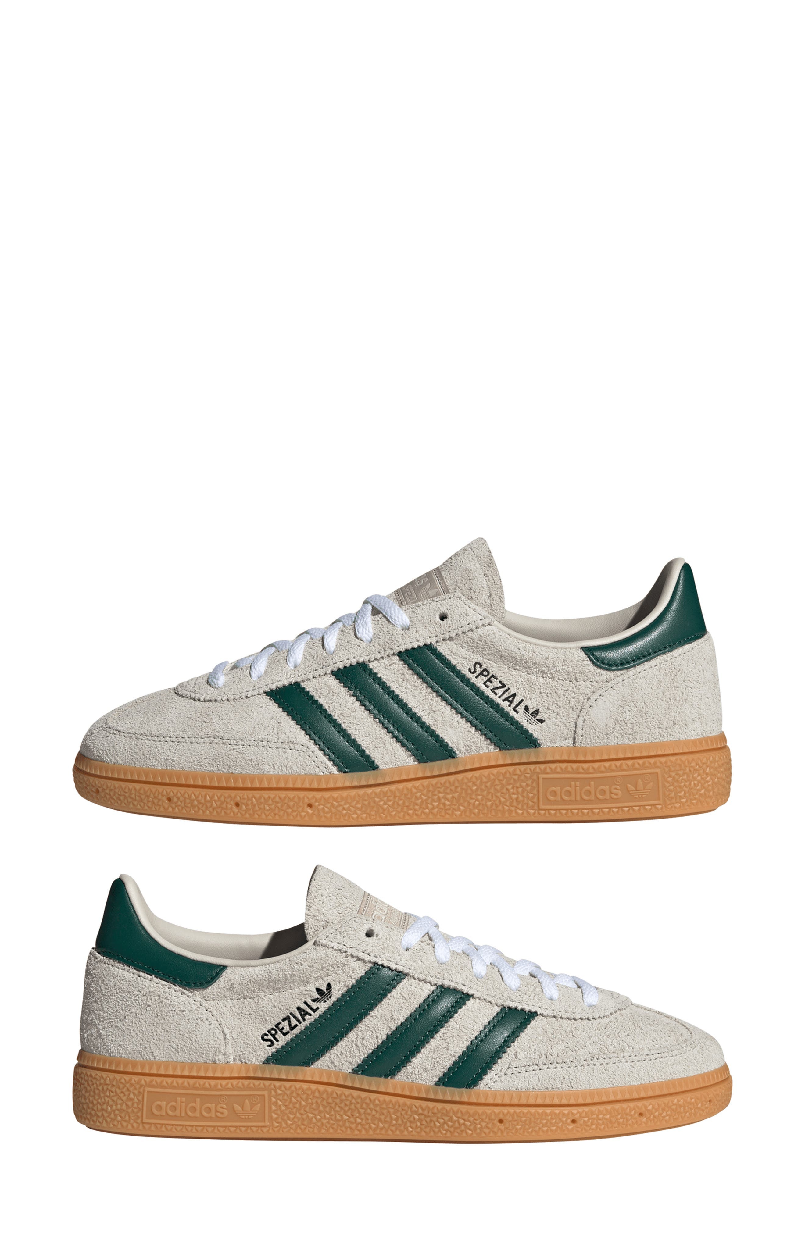 adidas Handball Spezial Sneaker in Alumina/Collegiate Green/Gum at Nordstrom - 7