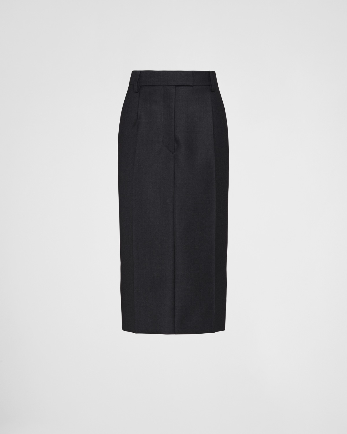 Wool gabardine skirt - 1