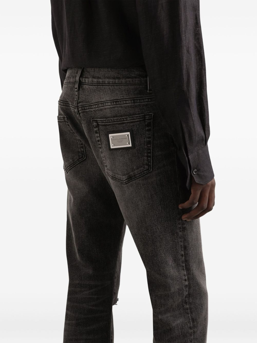 ripped-details jeans - 5