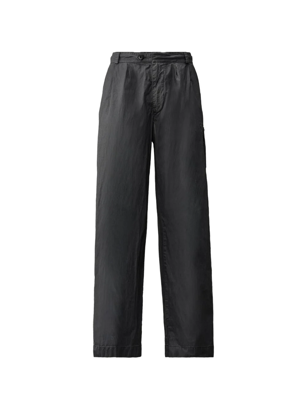 pleated logo-detail trousers - 1