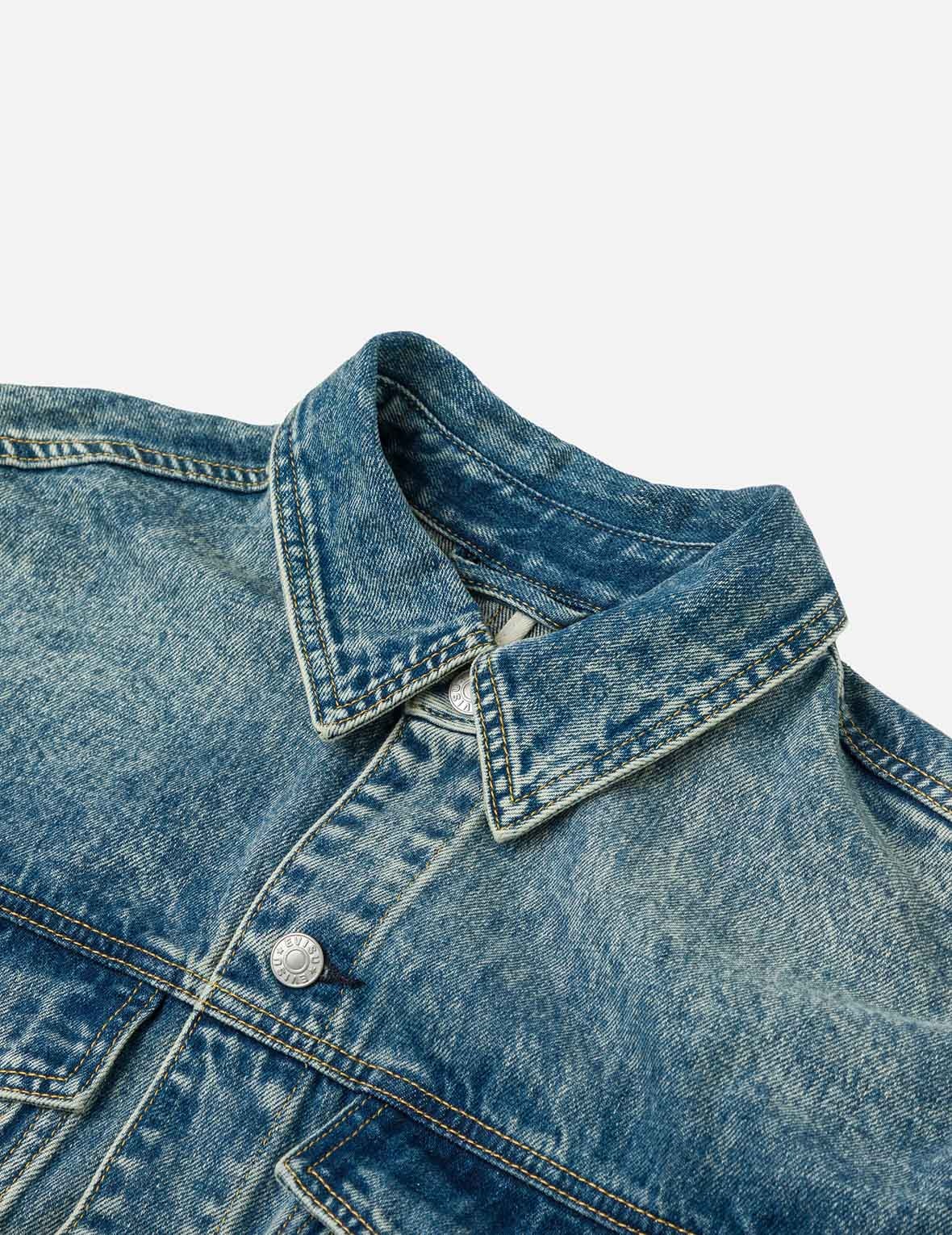 Graffiti Prints Regular Fit Denim Jacket - 10