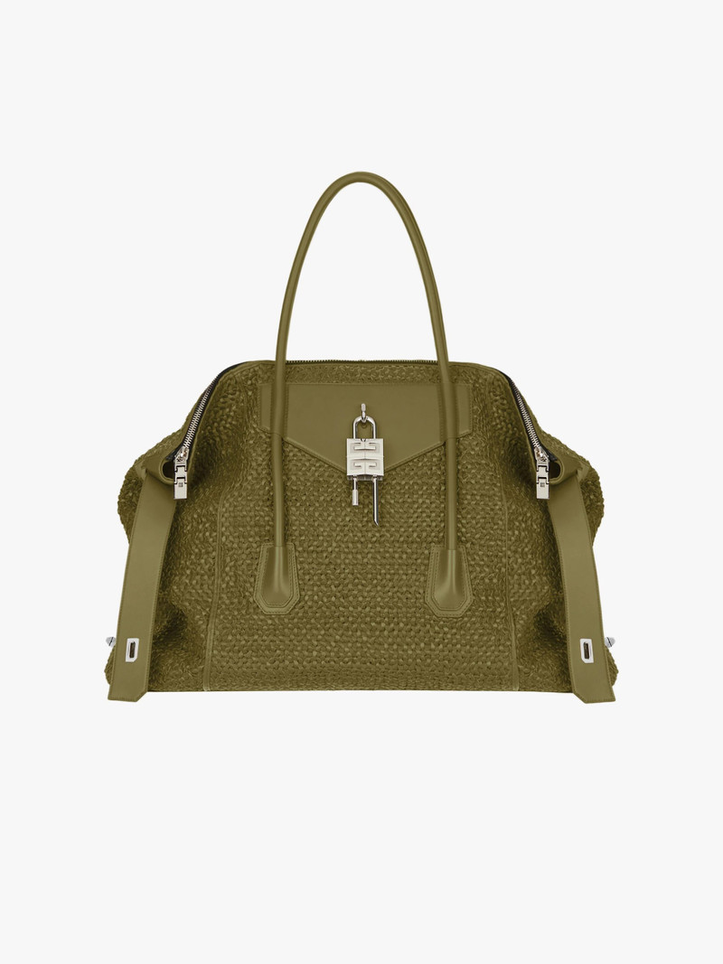 MAXI ANTIGONA LOCK IN BRAIDED LEATHER 1