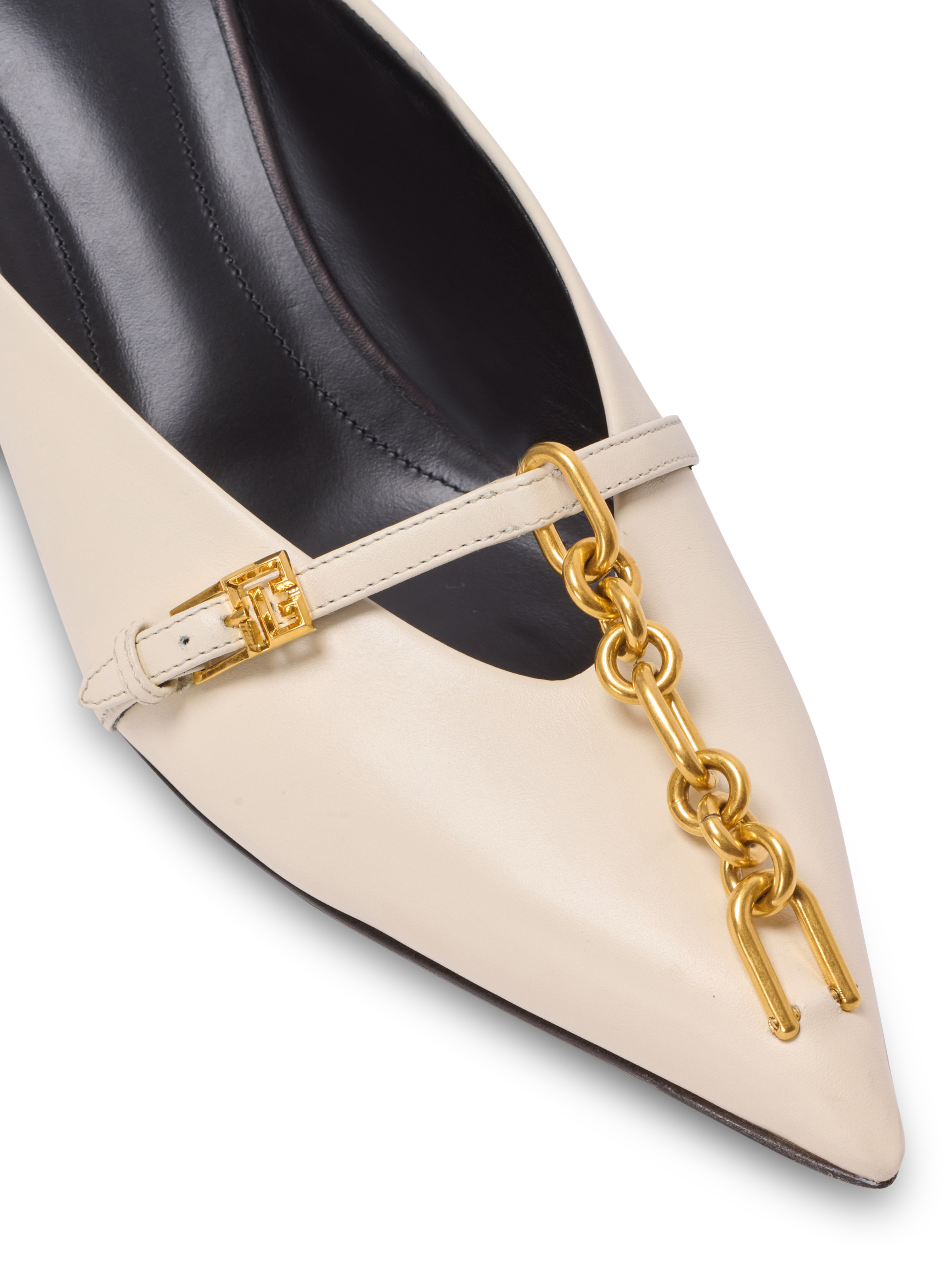 Sync leather mules with pointed toe - 5