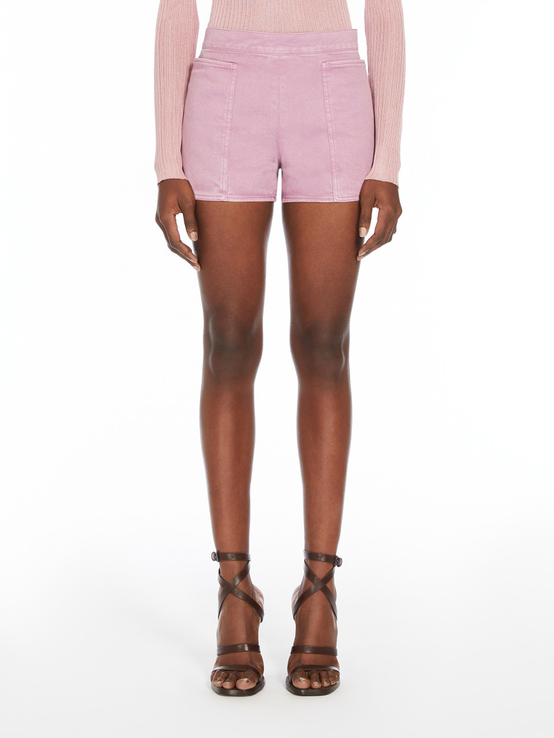 ALIBI Cotton drill mini shorts 3