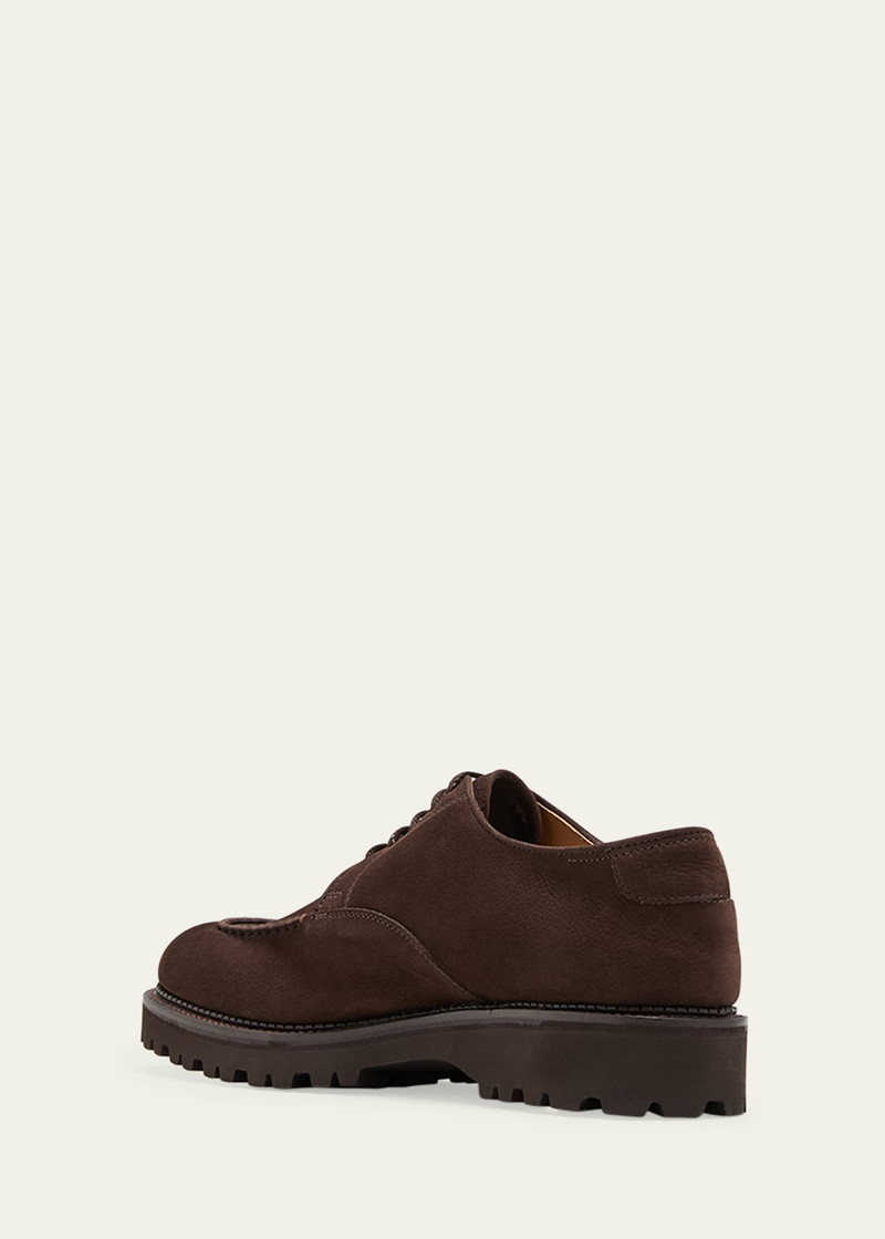 John Lobb Men's Land Nubuck Derby Shoes outlook