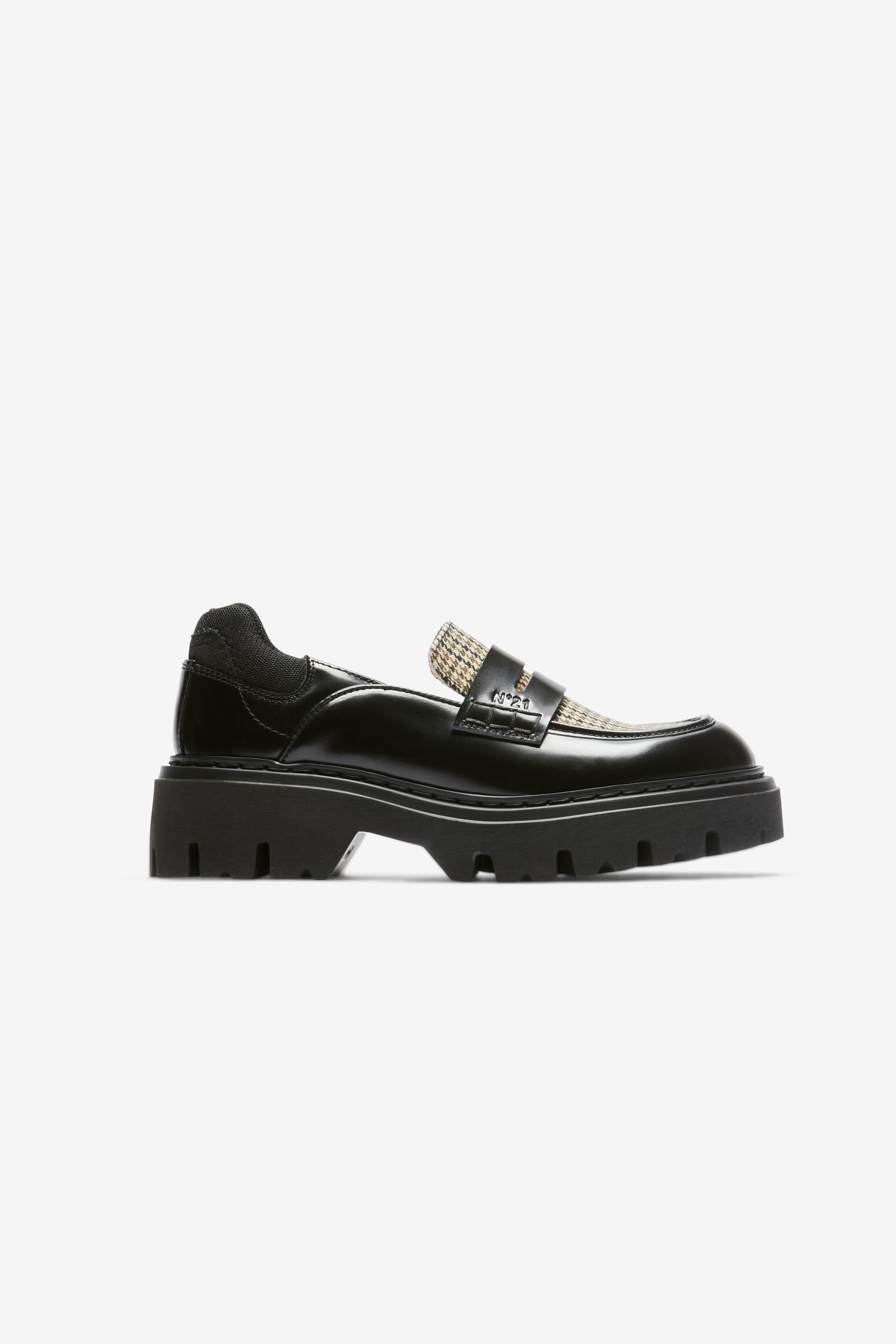CHECKED LOAFERS - 1