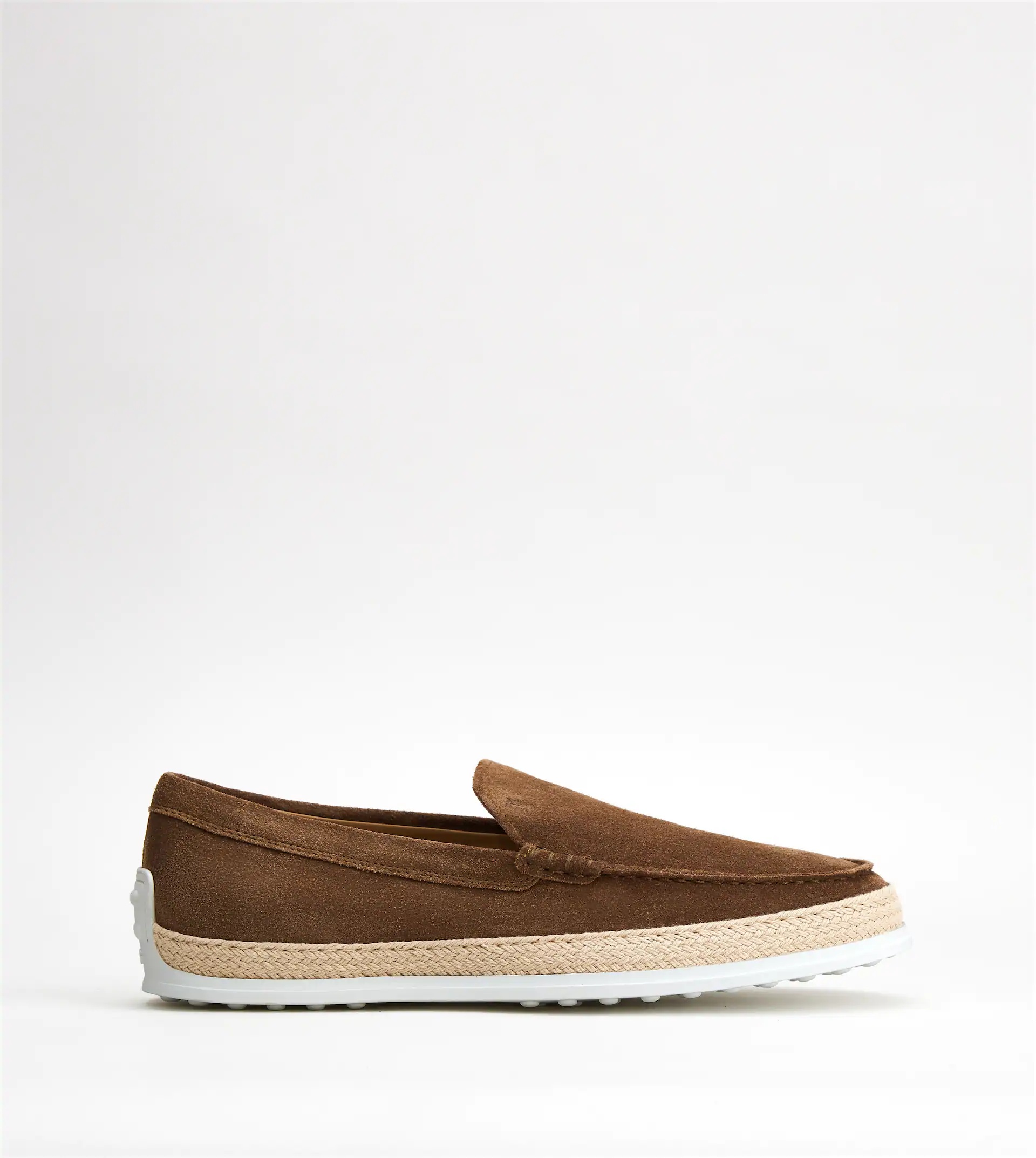 SLIP-ONS IN SUEDE - BROWN - 1