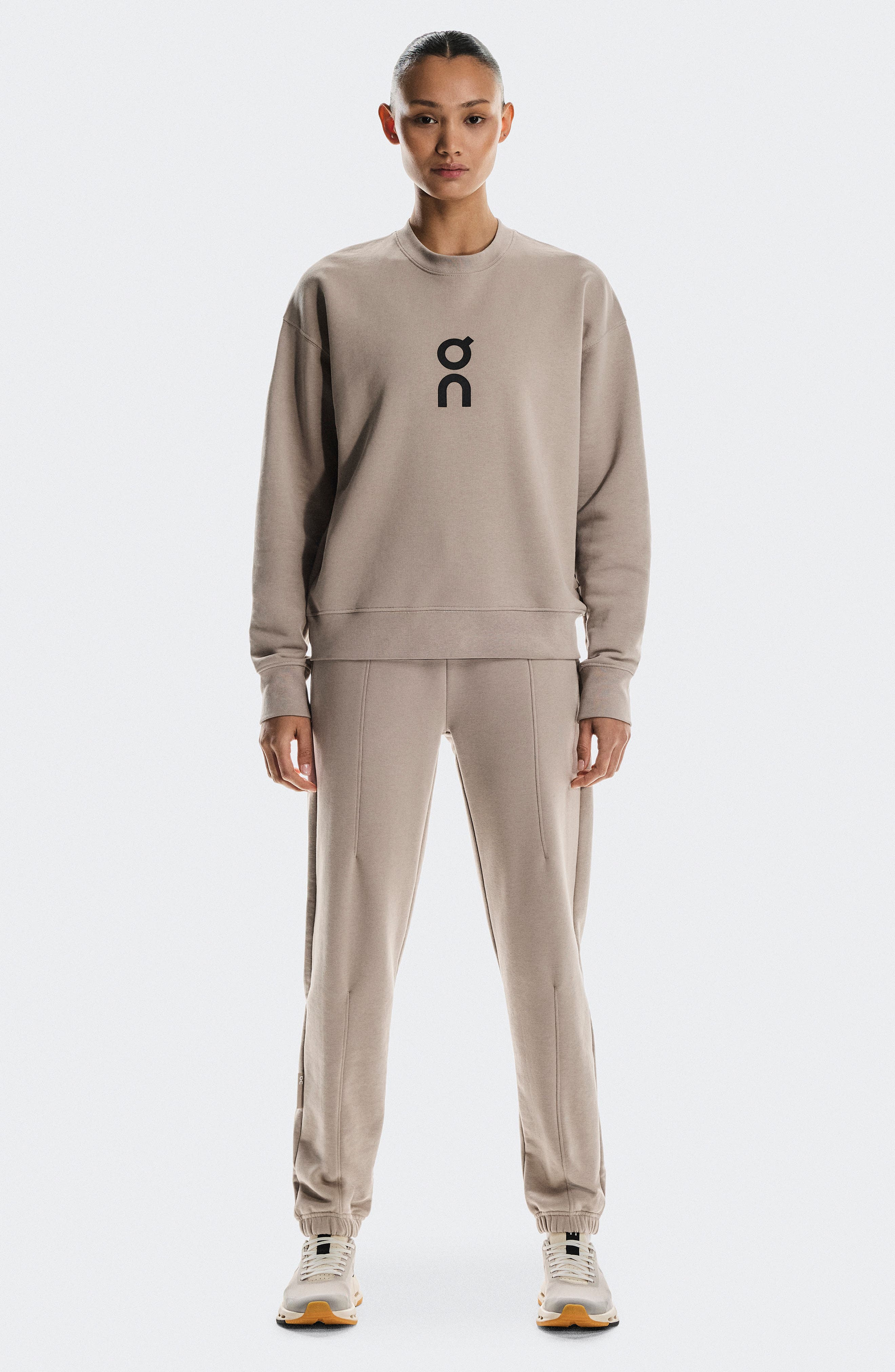 Club Crewneck Cotton Blend Sweatshirt in Desert at Nordstrom - 5