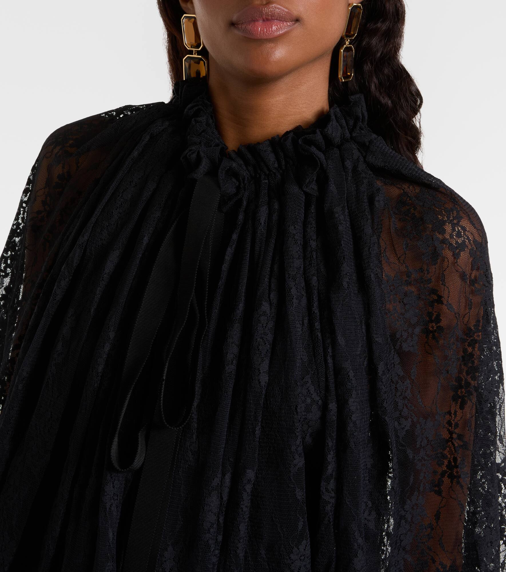 Lace midi dress - 4