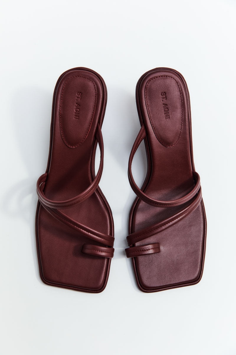 Soft Strap Contour Wedge - Plum - 3
