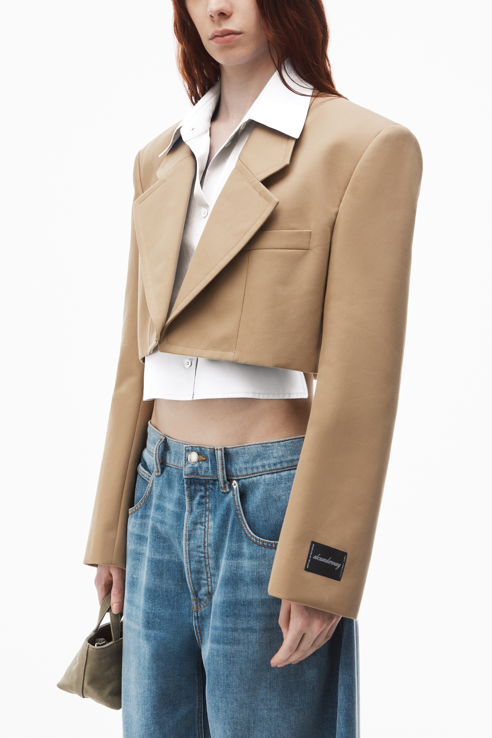 Pre-Styled Cropped Blazer with Dickie - 3