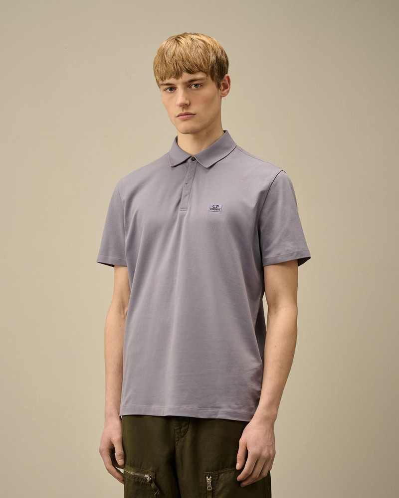 Stretch Piquet Three-Button Logo Polo 3