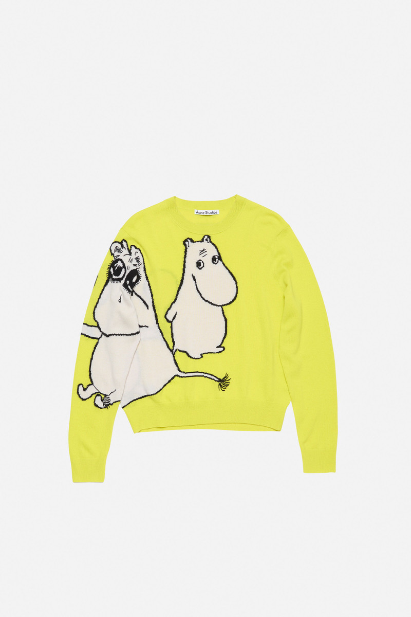 Jumper Acne Studios x Moomin - Neon yellow 1