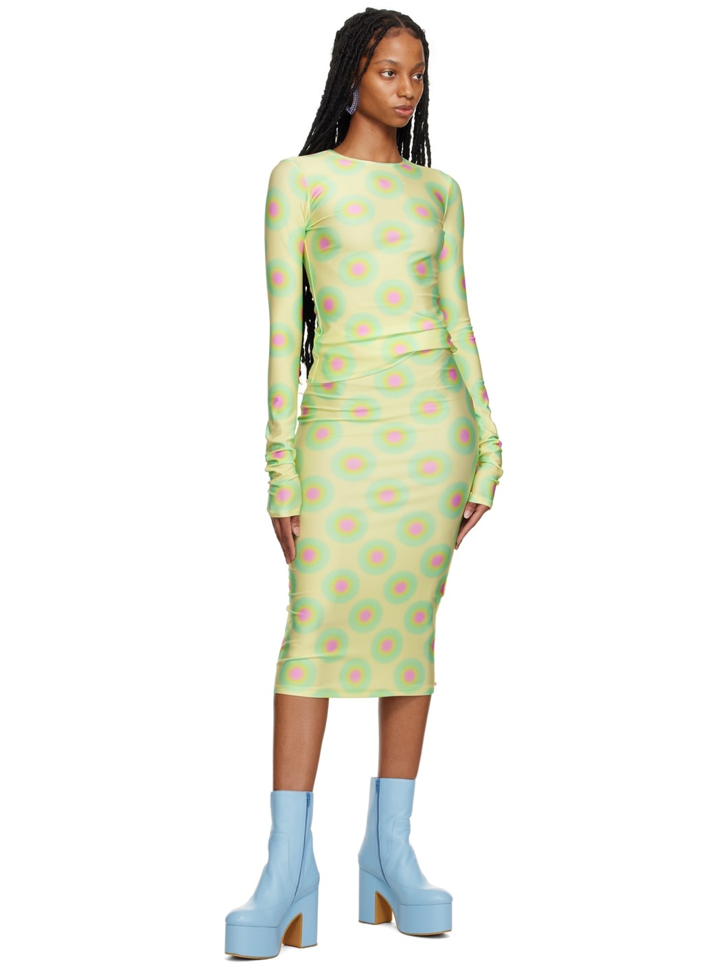 Green Gestro Midi Skirt - 4