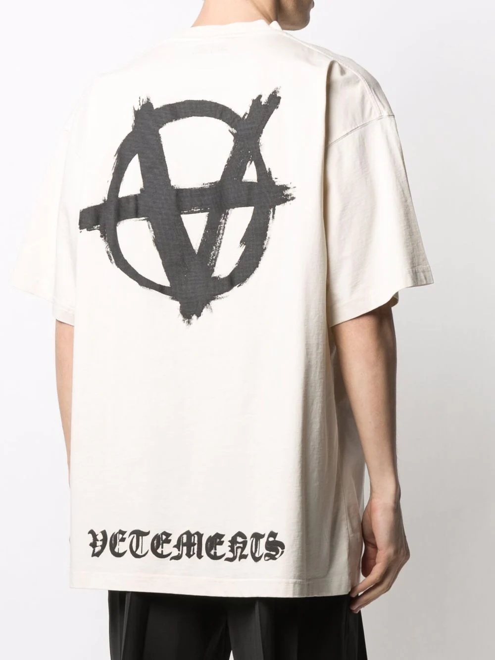 Inverted Anarchy print T-shirt - 5