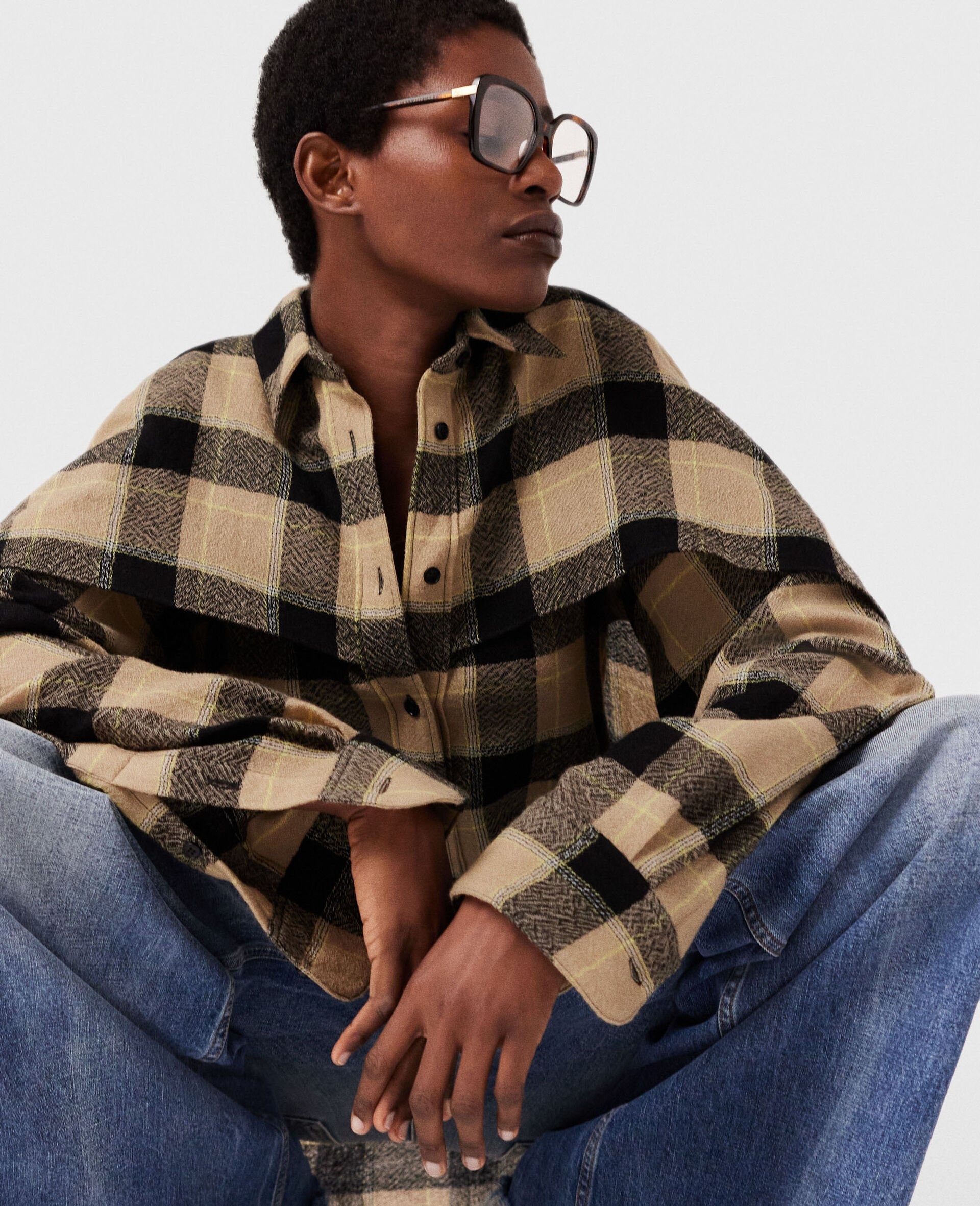 Layered Check Shirt - 5