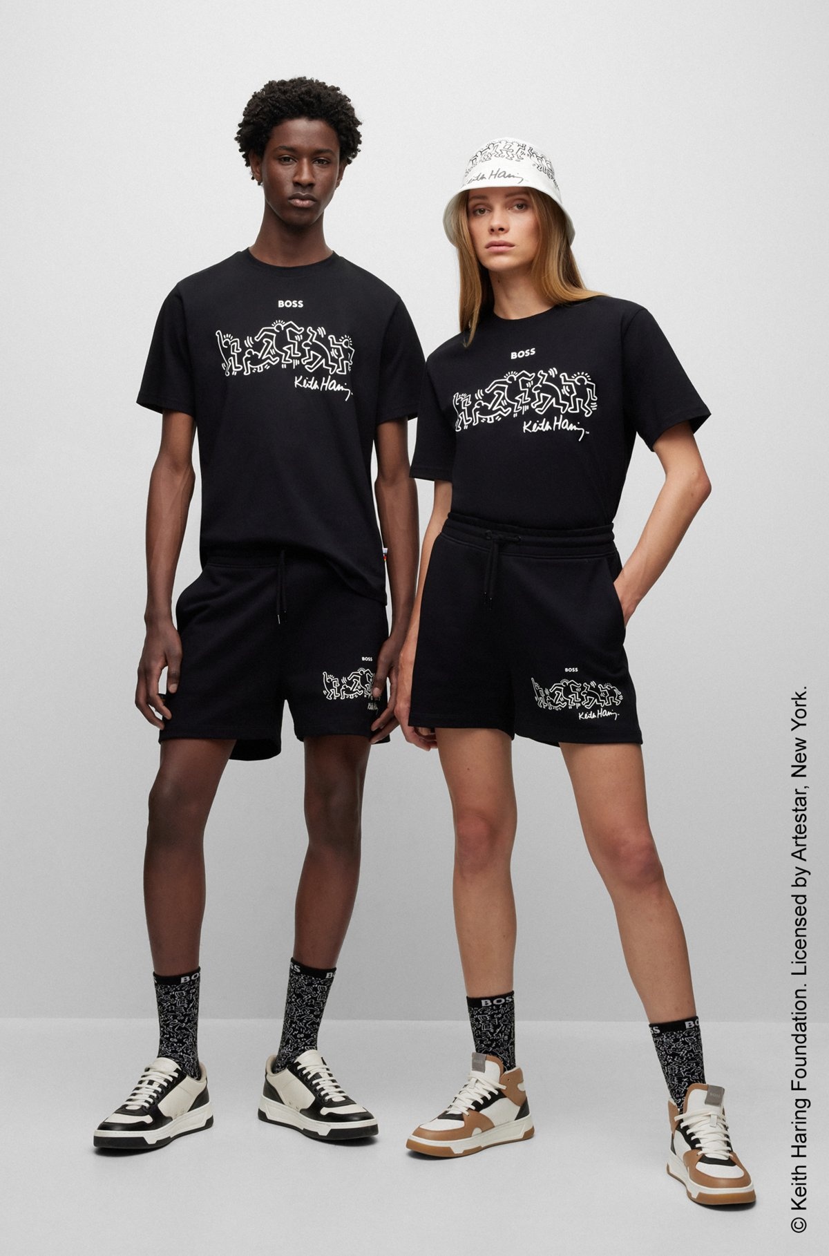 BOSS X KEITH HARING GENDER-NEUTRAL T-SHIRT WITH SPECIAL LOGO ARTWORK - 2