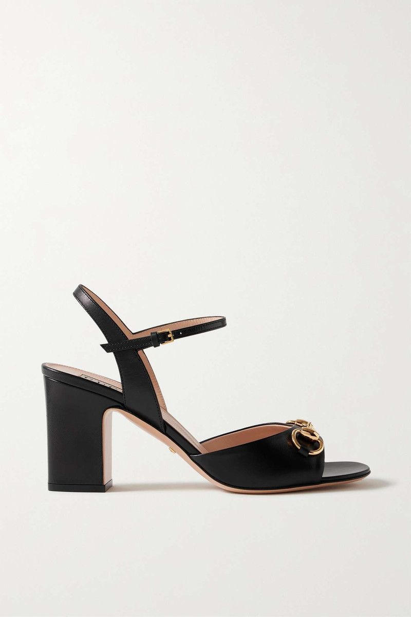 Lady horsebit-detailed leather sandals - 1