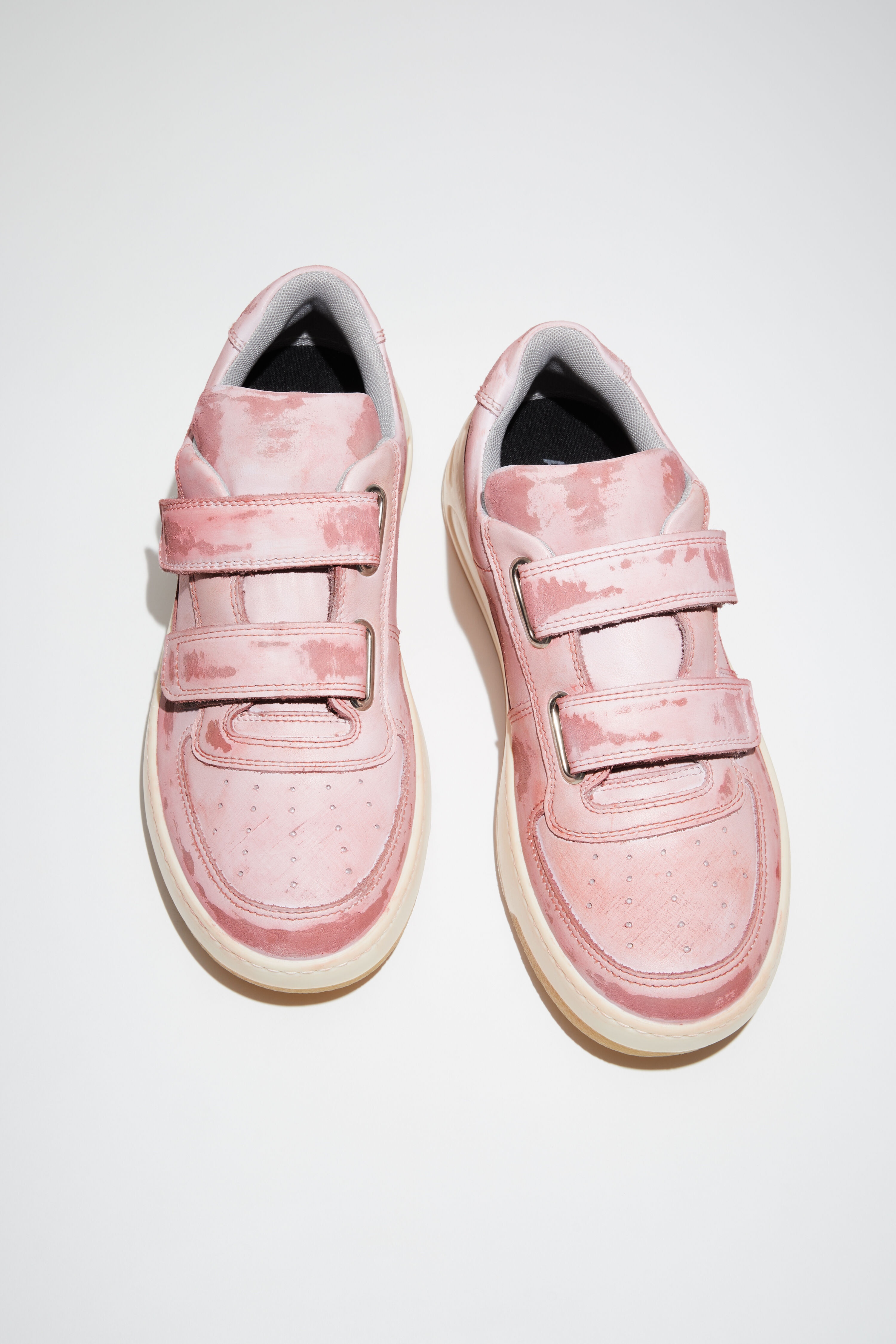 Acne Studios Velcro strap sneakers Antique pink REVERSIBLE