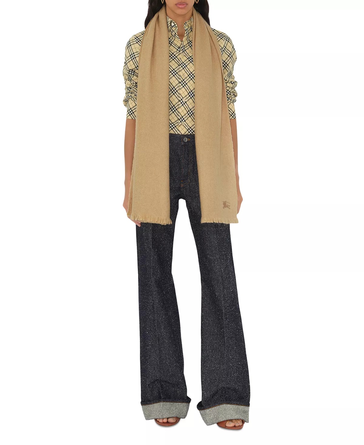 Equestrian Knight Design Cashmere & Silk Scarf - 6