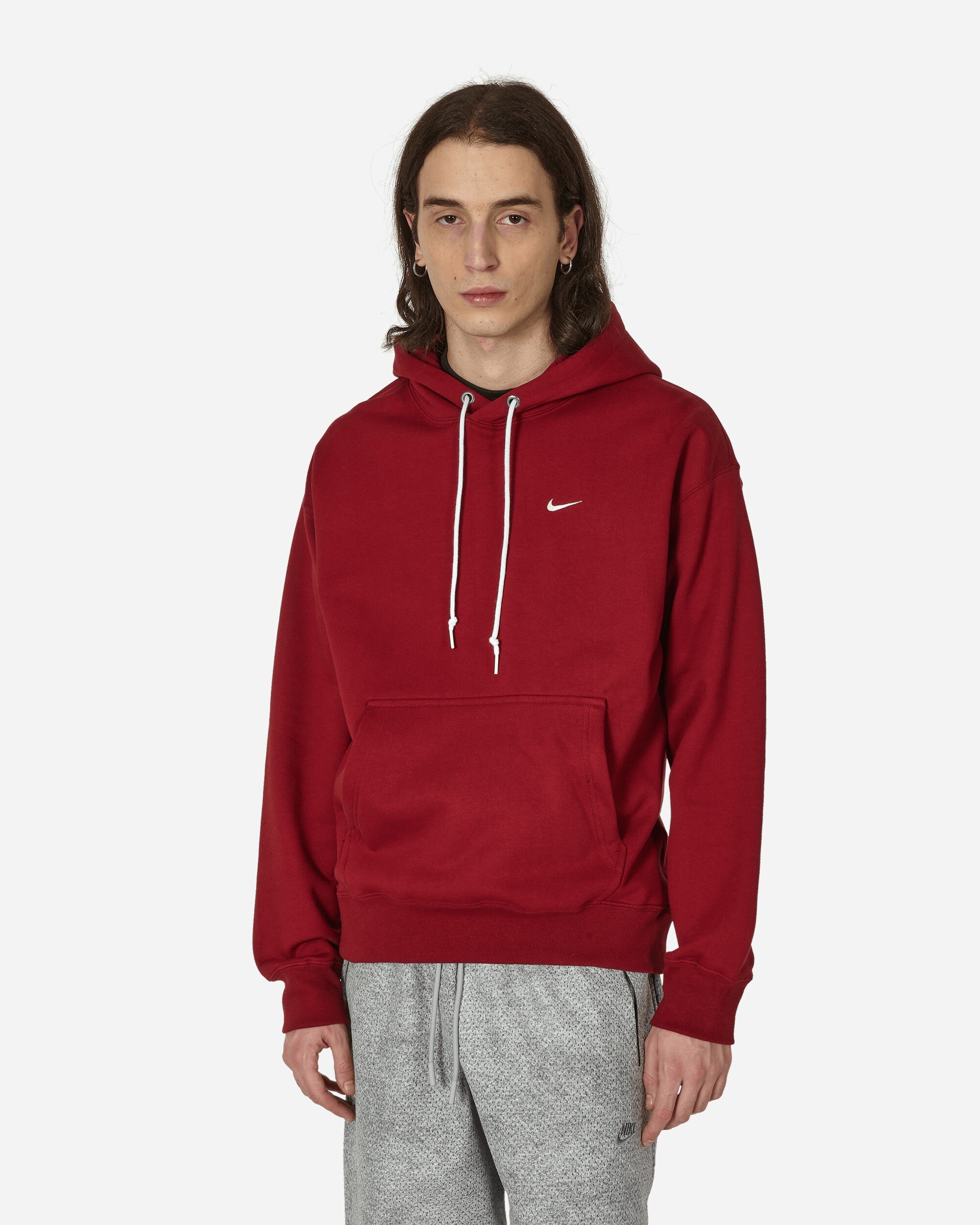 Solo Swoosh Hooded Sweatshirt Team Red - 1