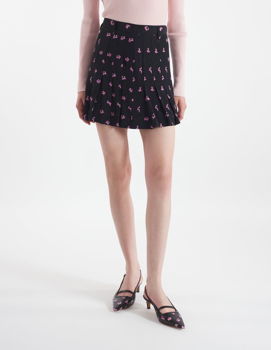 PLEATED MINI SKIRT - 3