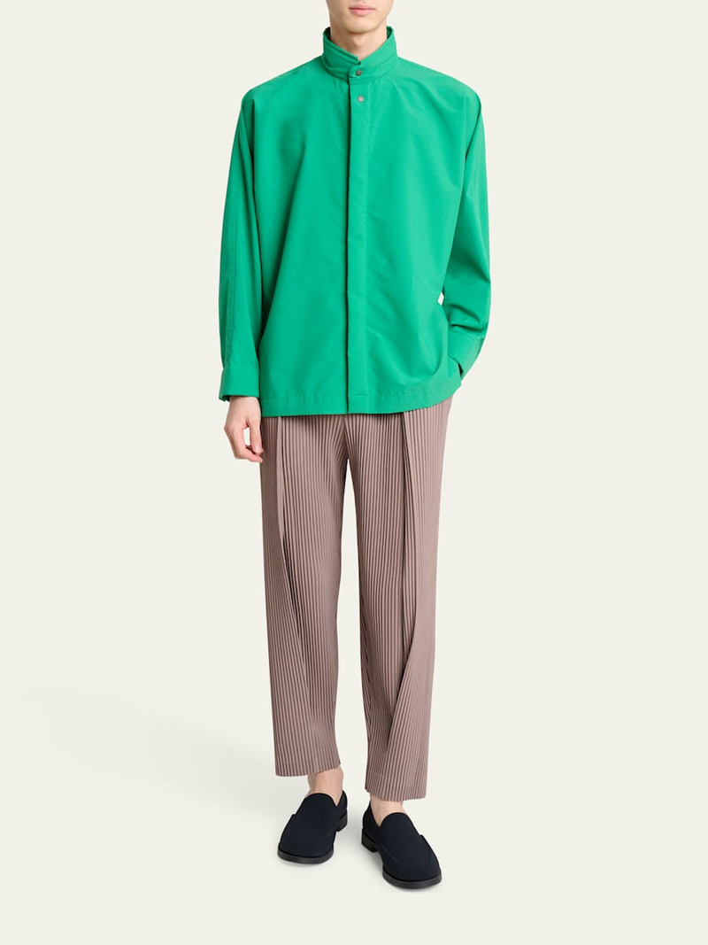 ISSEY MIYAKE Men's Padded Snap-Front Shirt outlook