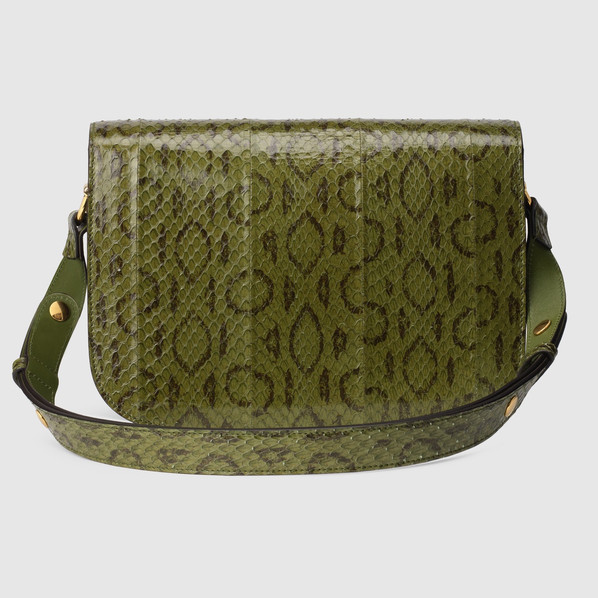 Gucci Horsebit 1955 snakeskin shoulder bag - 3