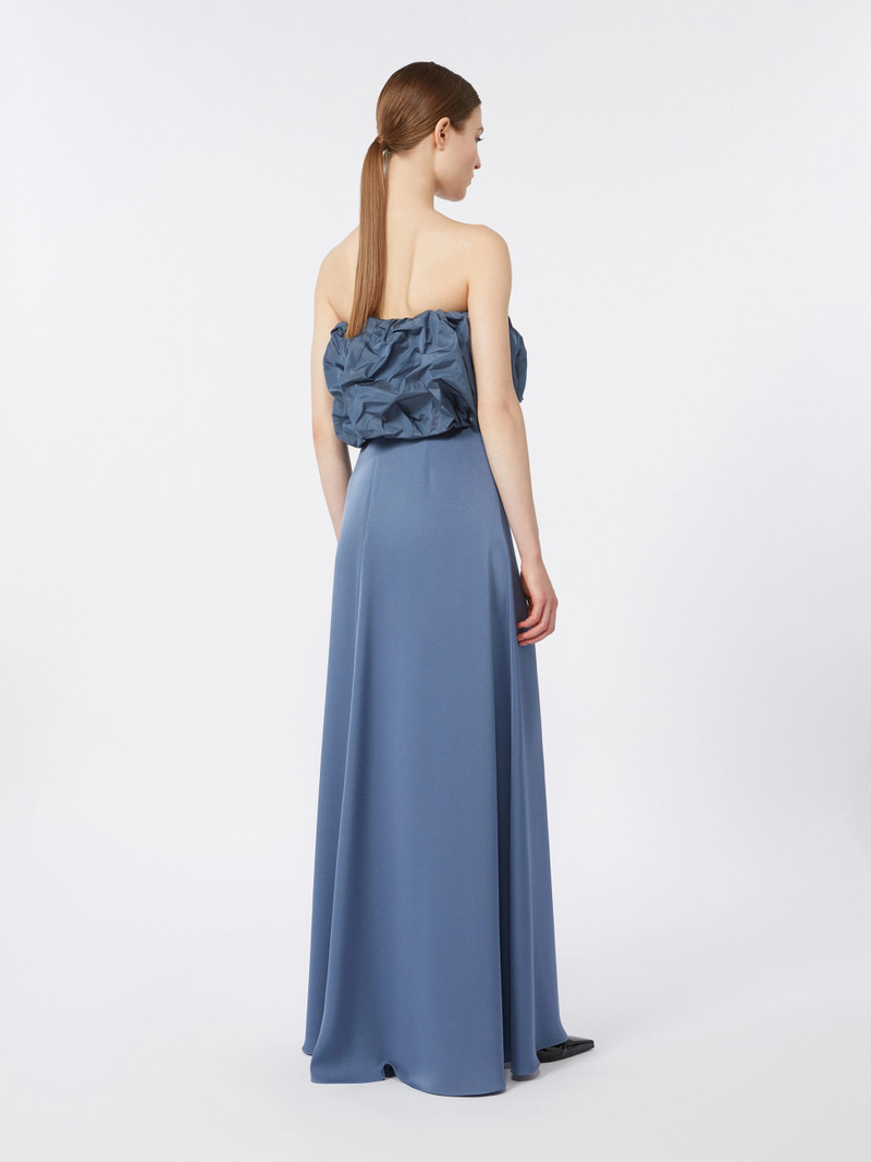 OPEROSO Satin and taffeta bustier dress - AVIO 4