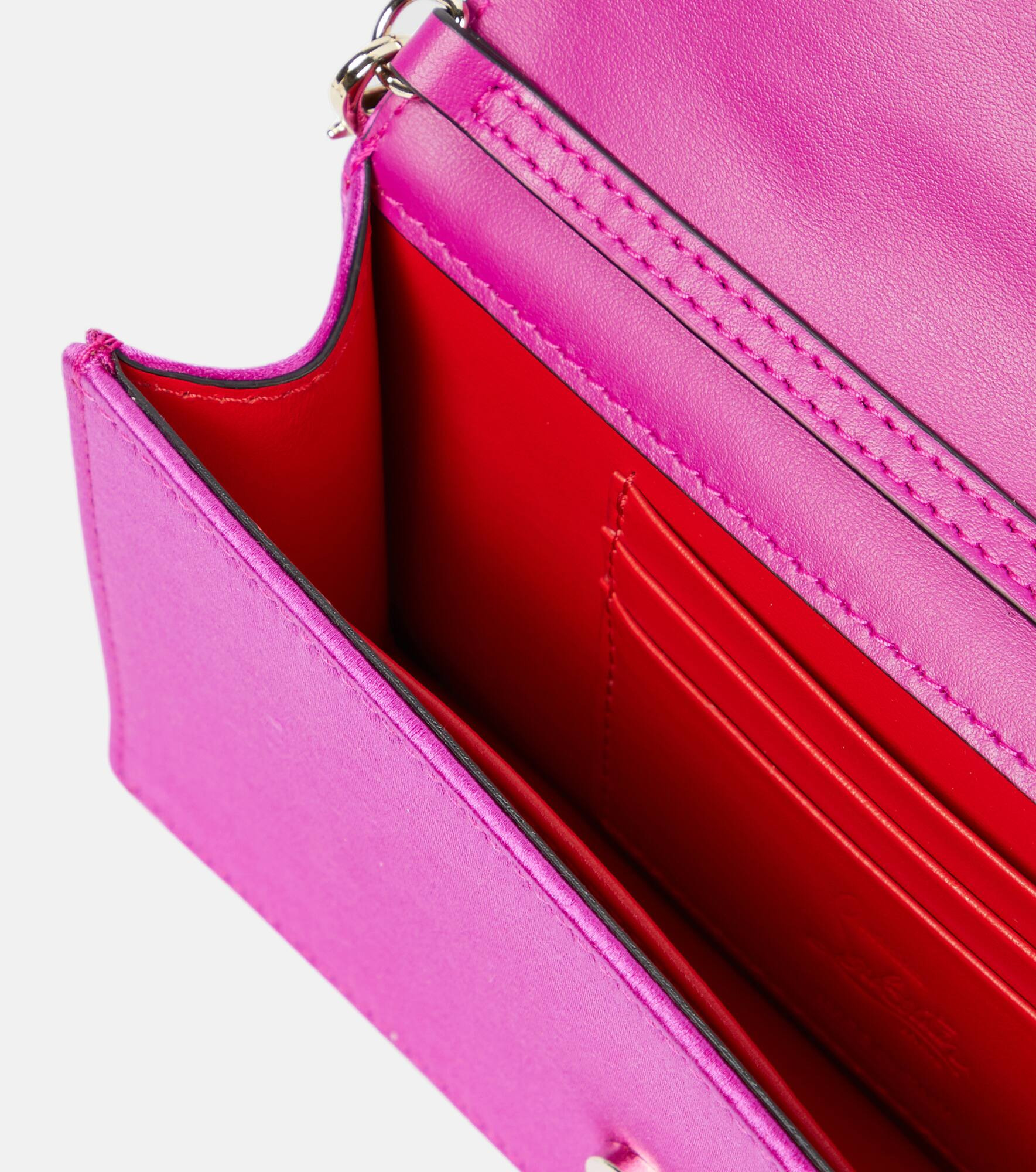 Loubi54 satin clutch - 3