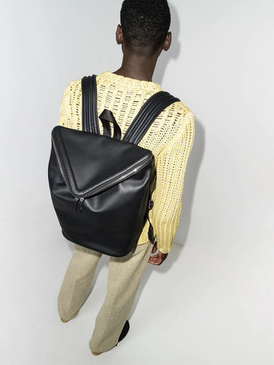 Bottega Veneta Beak triangular flap backpack outlook