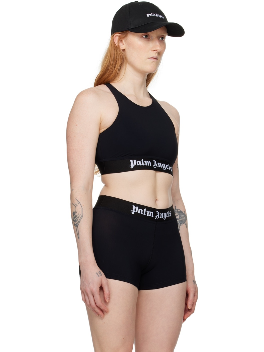 Black Crewneck Sport Bra - 2