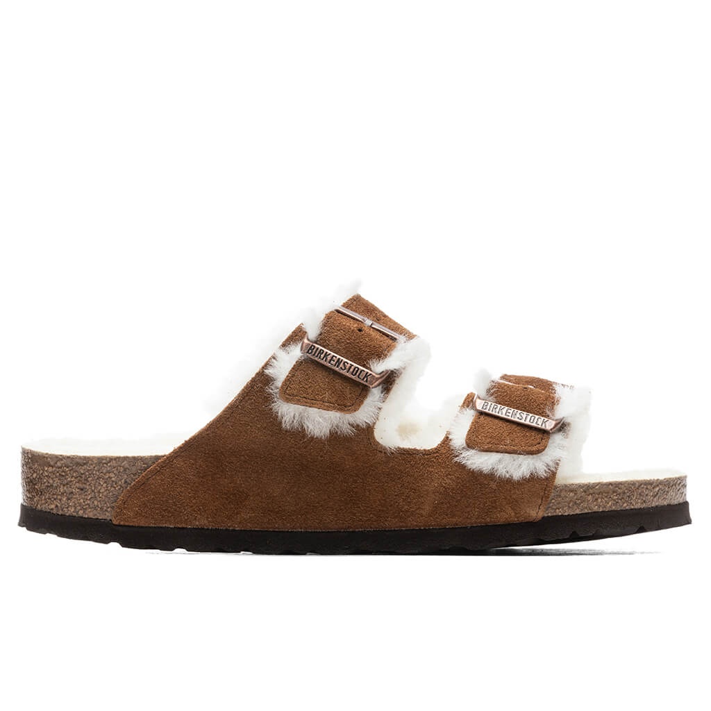 BIRKENSTOCK WIDE ARIZONA SHEARLING - MINK - 1